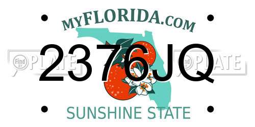 2376JQ Florida License Plate