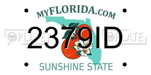 2379ID Florida License Plate