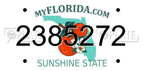 2385272 Florida License Plate