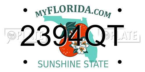 2394QT Florida License Plate