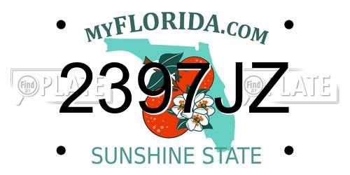 2397JZ Florida License Plate