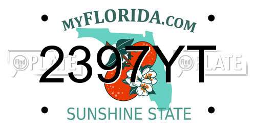 2397YT Florida License Plate