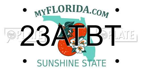 23ATBT Florida License Plate