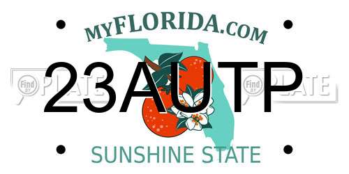 23AUTP Florida License Plate