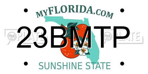 23BMTP Florida License Plate