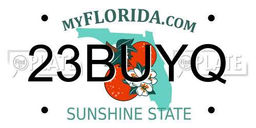 23BUYQ Florida License Plate