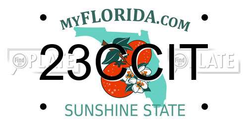 23CCIT Florida License Plate