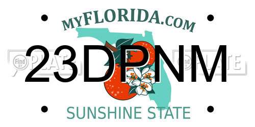 23DPNM Florida License Plate