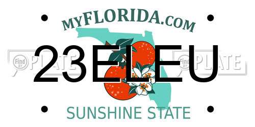 23ELEU Florida License Plate