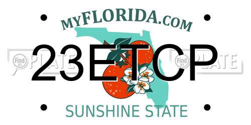 23ETCP Florida License Plate
