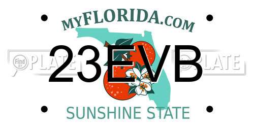 23EVB Florida License Plate
