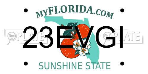 23EVGI Florida License Plate