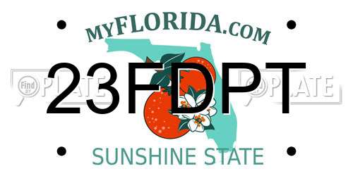 23FDPT Florida License Plate