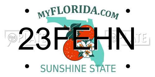 23FEHN Florida License Plate