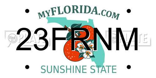 23FRNM Florida License Plate