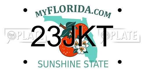 23JKT Florida License Plate