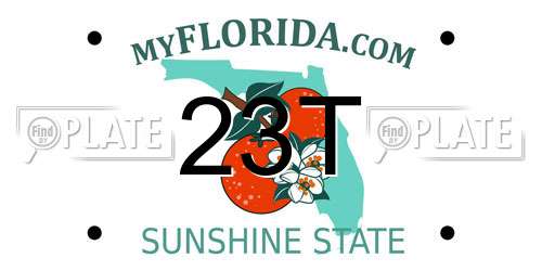 23T Florida License Plate