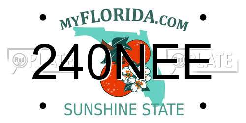 240NEE Florida License Plate