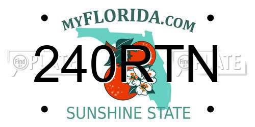 240RTN Florida License Plate