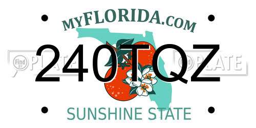 240TQZ Florida License Plate