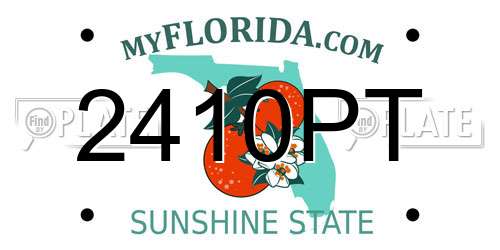 2410PT Florida License Plate