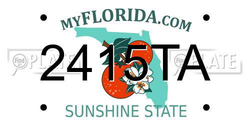 2415TA Florida License Plate