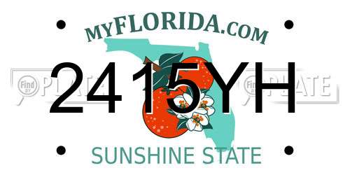 2415YH Florida License Plate