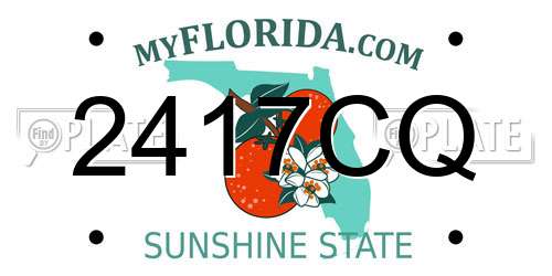 2417CQ Florida License Plate