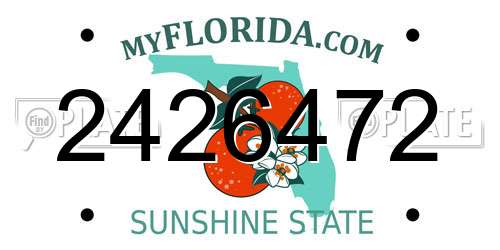 2426472 Florida License Plate
