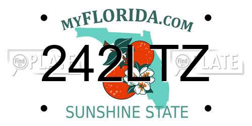 242LTZ Florida License Plate