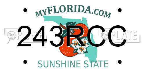 243RCC Florida License Plate