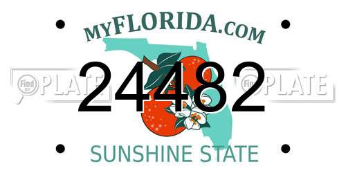 24482 Florida License Plate