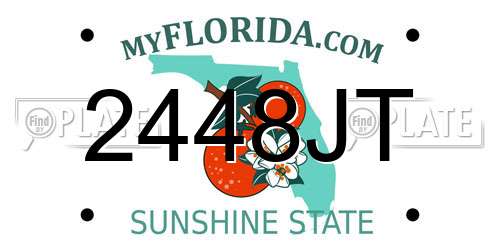 2448JT Florida License Plate