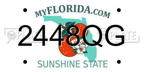2448QG Florida License Plate