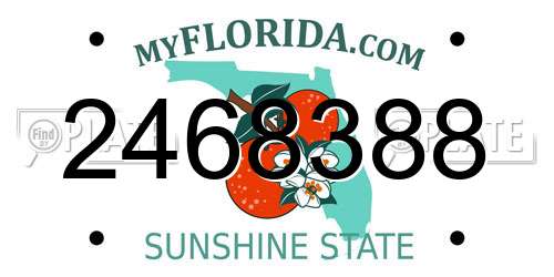 2468388 Florida License Plate