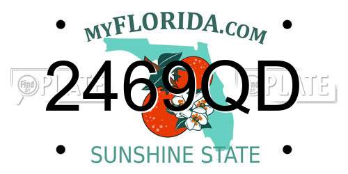 2469QD Florida License Plate