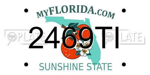 2469TI Florida License Plate