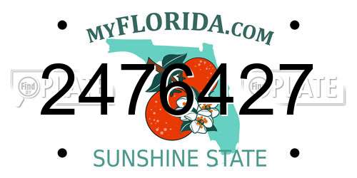 2476427 Florida License Plate