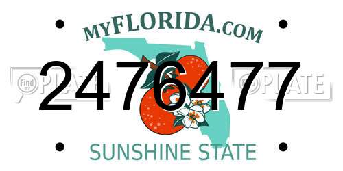 2476477 Florida License Plate