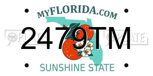 2479TM Florida License Plate