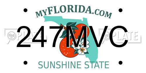 247MVC Florida License Plate