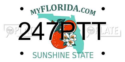 247PTT Florida License Plate