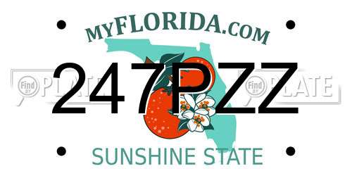 247PZZ Florida License Plate
