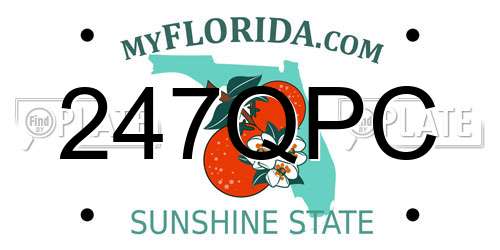 247QPC Florida License Plate