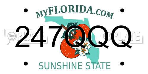 247QQQ Florida License Plate