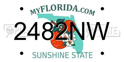 2482NW Florida License Plate