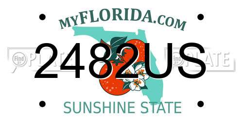 2482US Florida License Plate