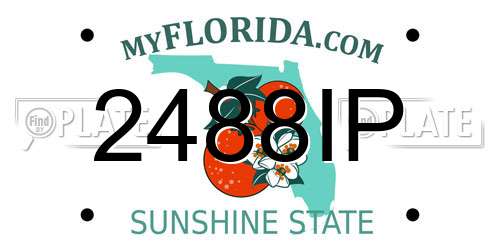 2488IP Florida License Plate