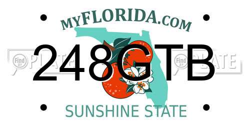 248GTB Florida License Plate