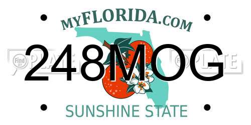 248MOG Florida License Plate